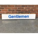 Gentlemans Double Sided Hanging Sign