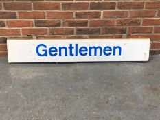 Gentlemans Double Sided Hanging Sign