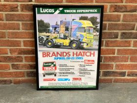 &nbsp;(1985) Truck GP Race Poster