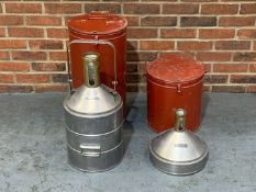 Two Vintage Cased 20 ltr and 5 ltr Forecourt Measures&nbsp;