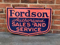 Fordson Sales and Service Enamel Sign