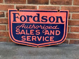 Fordson Sales and Service Enamel Sign