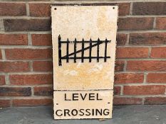 Level Crossing Cast Iron Sign