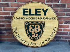 Wooden Made Eley Leading Shooting Performance Sign