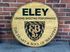 Wooden Made Eley Leading Shooting Performance Sign