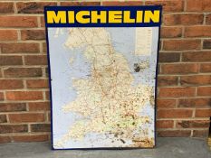 Tin 1968 Michelin Map Sign