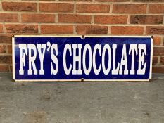Fry's Chocolate Enamel Sign