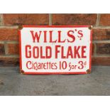 Wills Gold Flake Cigarette Enamel Sign