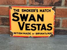 Swan Vestas Matches Enamel Sign