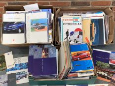 Three Boxes of Mainly French Motoring Literature