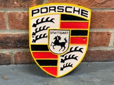 Porsche Cast Iron Emblem Sign