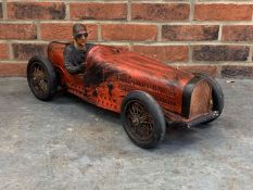 Vintage Model of a Race Car