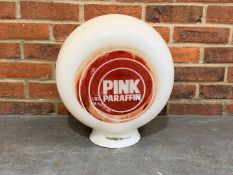 Glass Pink Paraffin Petrol Globe