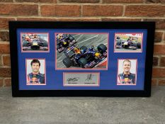 Mark Webber and Sebastian Vettel Red Bull Framed Print