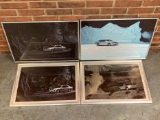 Set of Four Framed Lexus Advertising Prints