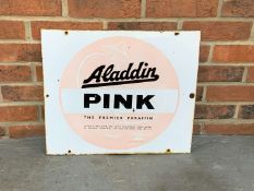 Pink Paraffin Enamel Sign