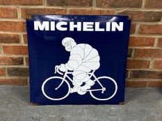 Michelin Convex Cycle Enamel Sign