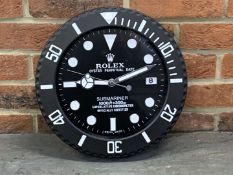 Modern Metal Rolex Submariner Wall Clock&nbsp;
