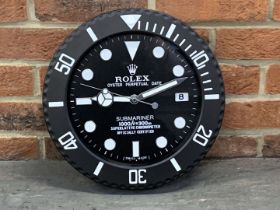 Modern Metal Rolex Submariner Wall Clock&nbsp;