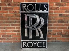 Large Rolls Royce Cast Aluminium Sign