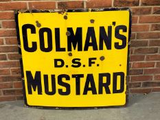 Colmans D.S.F Mustard Enamel Sign