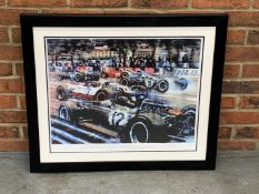 Framed and Signed Jim Clark 1967 Monaco GP Print