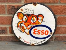 Esso “Put A Tiger in Your Tank” Small Enamel Sign