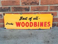 Best of all Smoke Woodbines Enamel Sign
