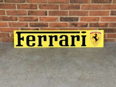 Ferrari Metal Sign