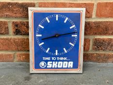 Small Skoda Wall Clock