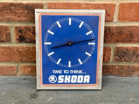 Small Skoda Wall Clock