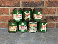Seven Castrol Grease Cans