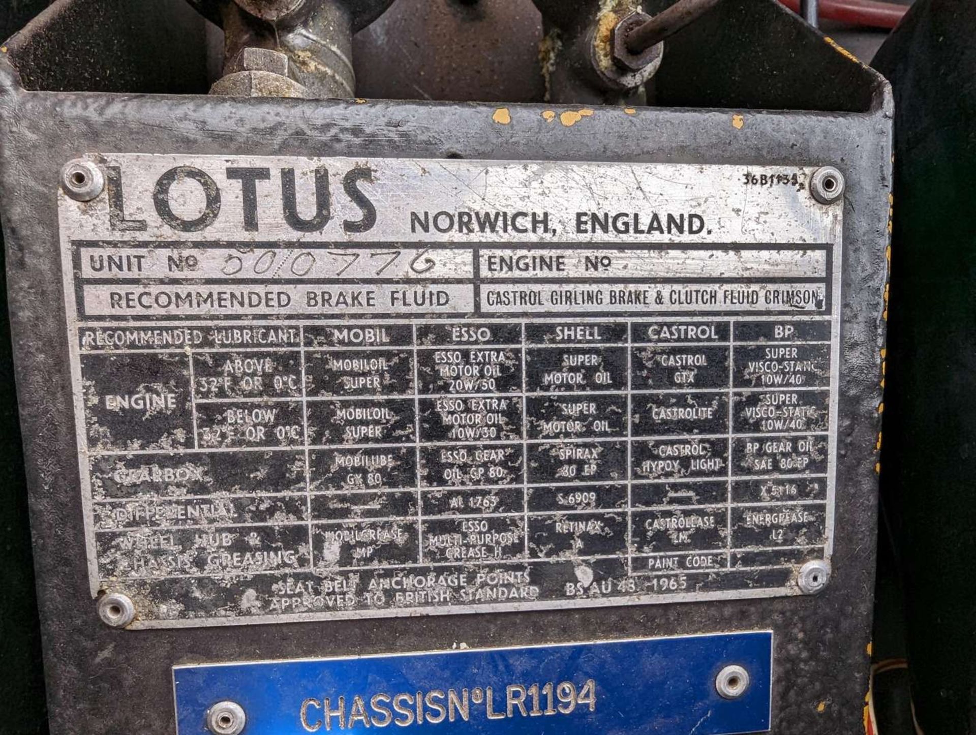 1968 LOTUS ELAN 2+2 COUPE - Image 29 of 29