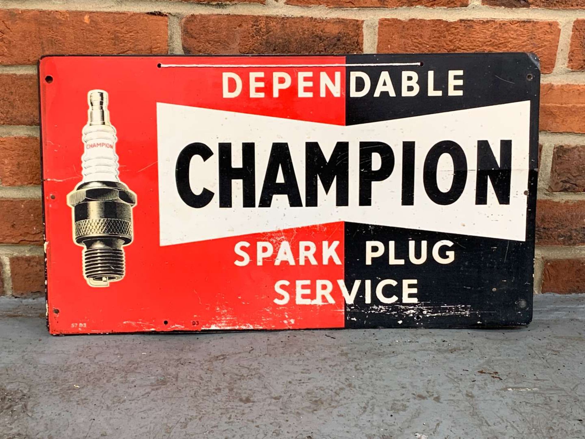 Champion Spark Plug Tin Sign