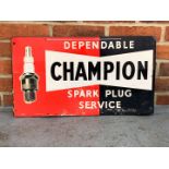 Champion Spark Plug Tin Sign