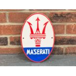 Maserati Cast Iron Emblem Sign