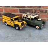 Two Modern Metal Land Rover Model Cars