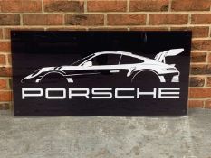 Porsche Perspex Sign