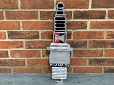 Champion Spark Plug Cast Aluminium Sign