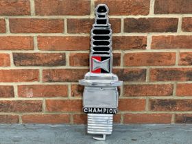 Champion Spark Plug Cast Aluminium Sign
