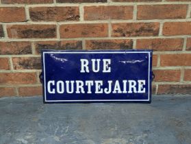 French Enamel Street Sign