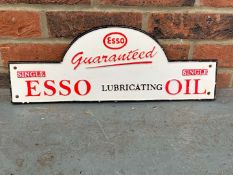 Esso Lubricating Oil Cast Iron Sign