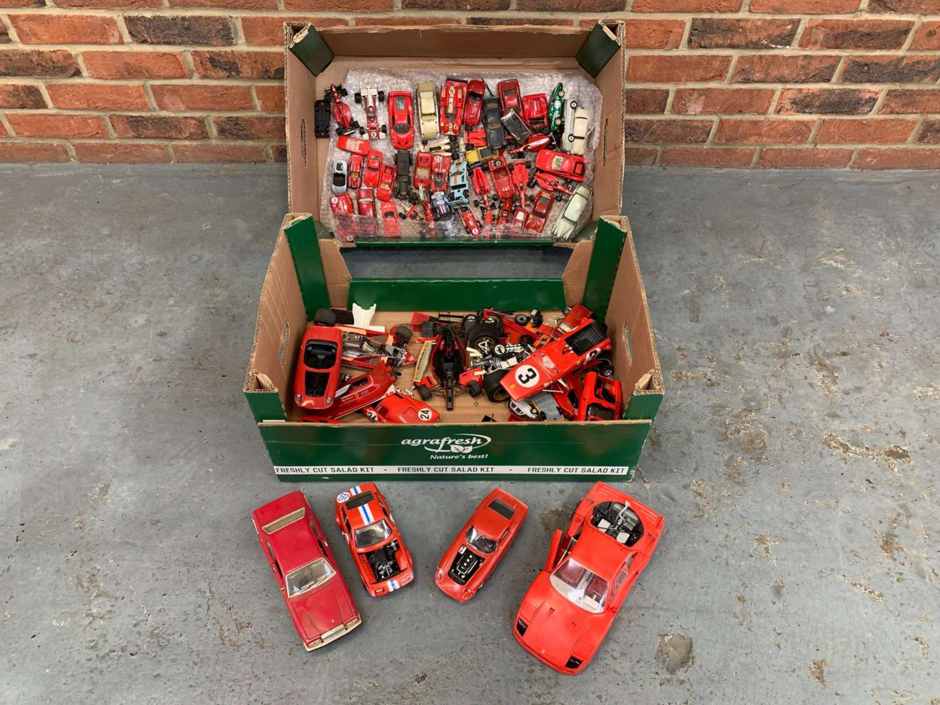 Two Boxes Of Model Ferrari's&nbsp;