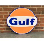 Gulf Emblem Metal Sign