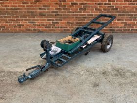 Metal Single Axle Car Towing Dolly