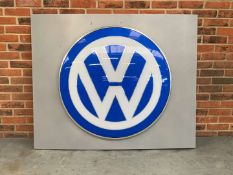 VW Convex Dealership Sign