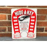Hide-A-Key Tin Sign