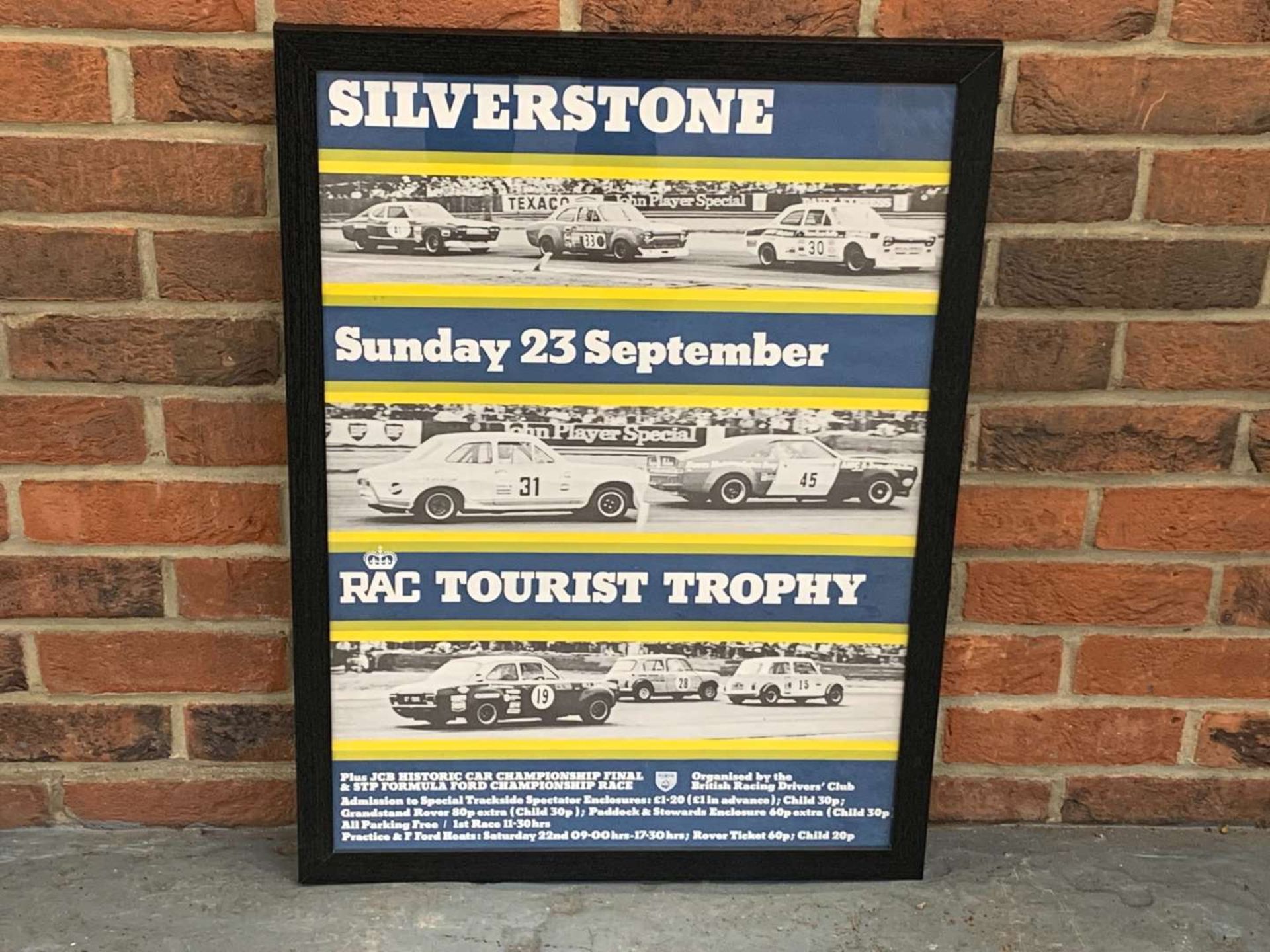 Framed Silverstone RAC Tourist Trophy