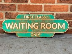 First Class Waiting Room Cast Alloy Sign