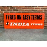 Original India Tyre's “Tyre's On Easy Terms” Aluminium Sign